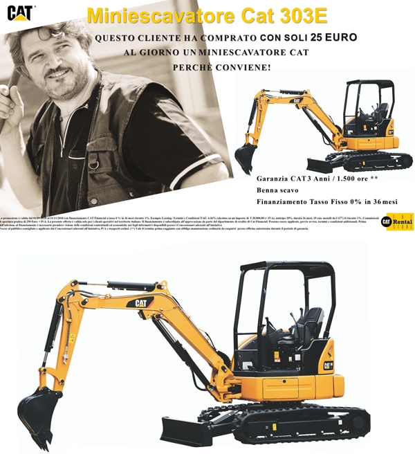 Miniescavatore Cat 303E