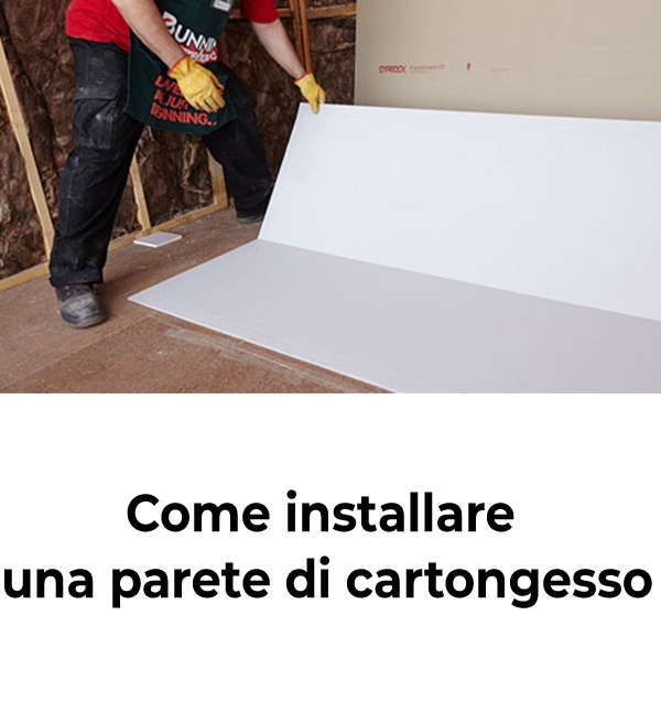 Come installare una parete di cartongesso