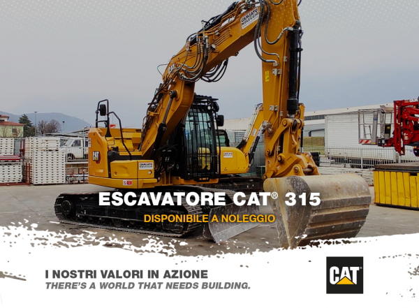 Escavatore CAT® 315 - da oggi disponibile a noleggio